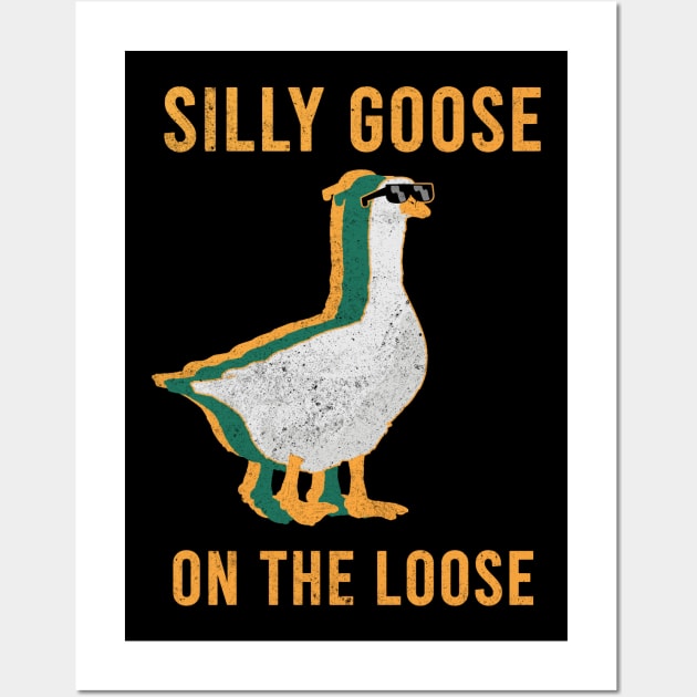 Silly Goose on the loose Retro Wall Art by Mortensen